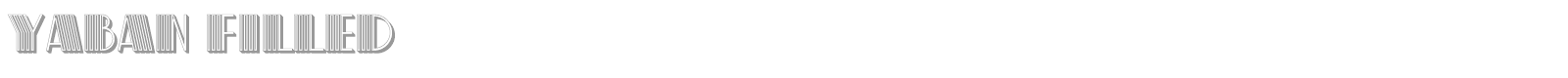 Yaban font preview