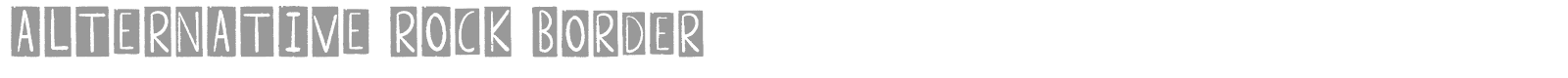 Alternative Rock Border font preview