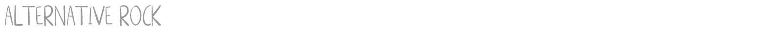 Alternative Rock Border font preview