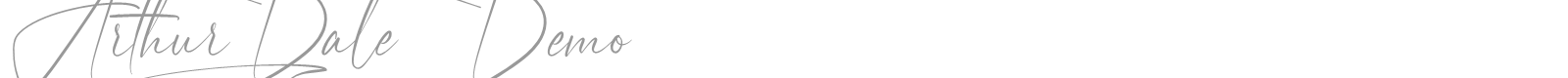 Arthur Dale font preview