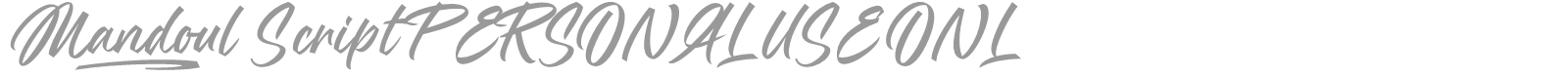 Mandoul Script font preview