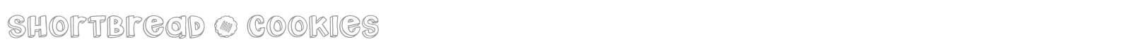Shortbread Cookies font preview