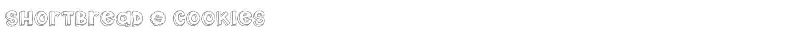 Shortbread Cookies font preview