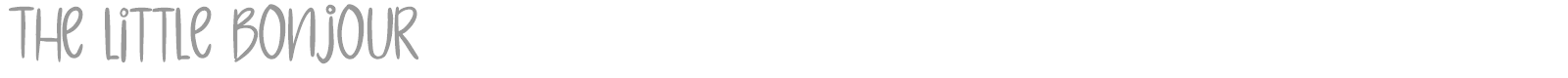 The Little Bonjour font preview