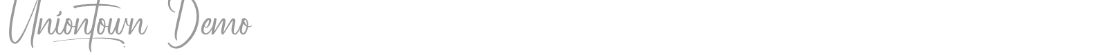 Uniontown font preview