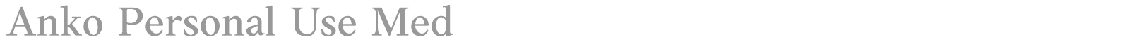 Anko font preview