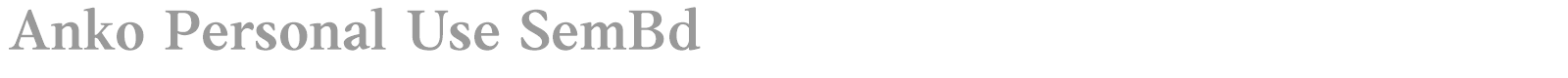 Anko font preview