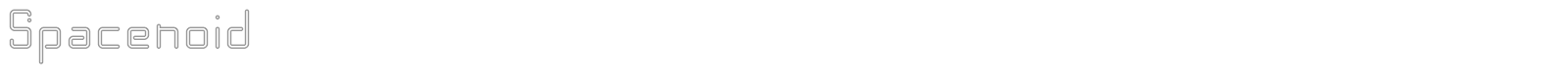 Spacenoid font preview
