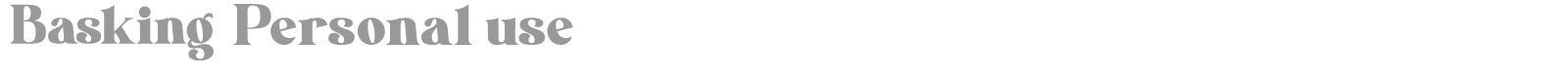 Basking font preview