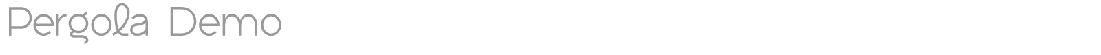 Pergola font preview