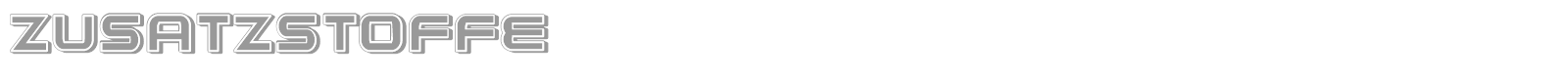 Zusatzstoffe font preview