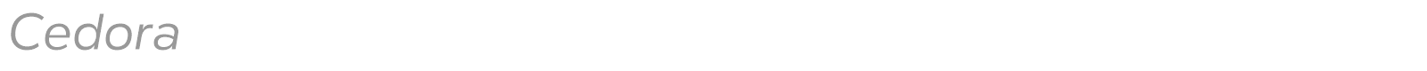 Cedora font preview