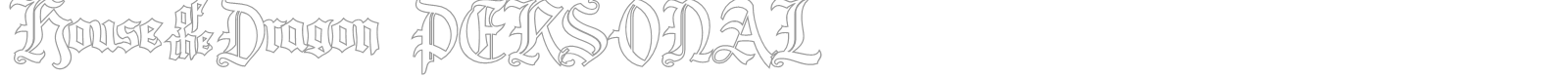 House of the Dragon font preview