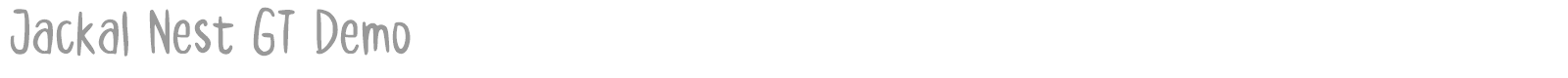 Jackal Nest GT font preview