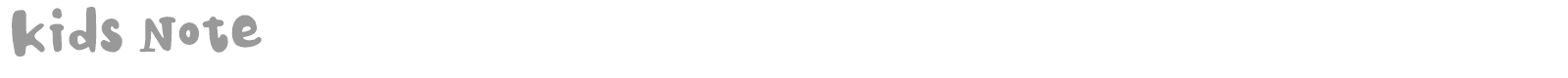 Kids Note font preview