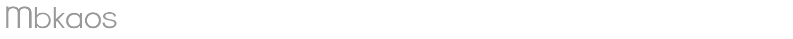 Mbkaos font preview