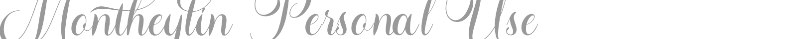 Montheylin font preview