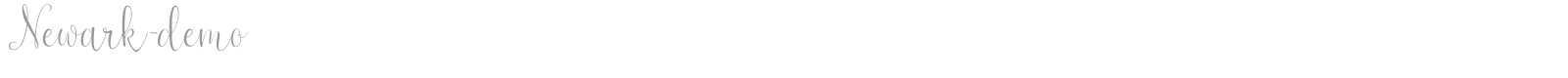 Newark font preview
