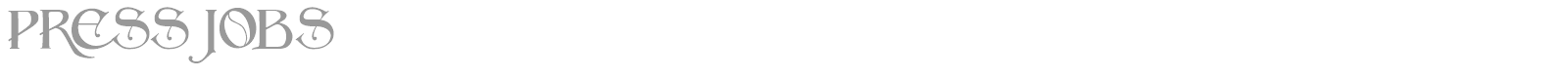 Press Jobs font preview