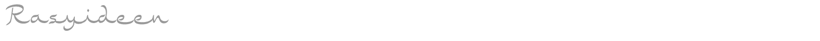 Rasyideen font preview