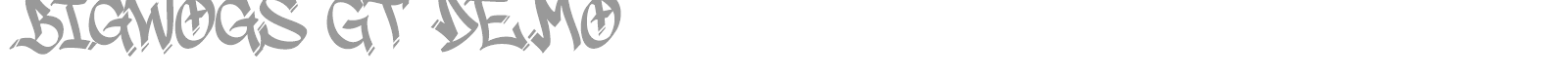 Bigwogs GT font preview