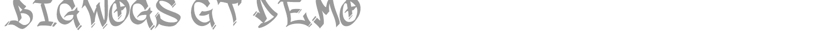 Bigwogs GT font preview