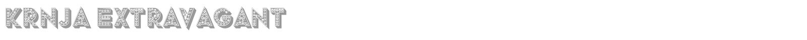 Krnja font preview