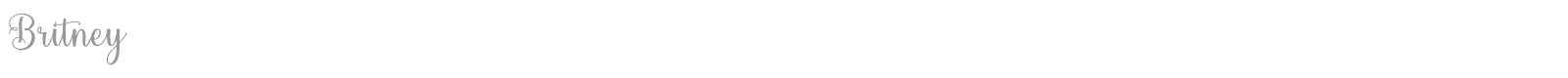 Britney font preview