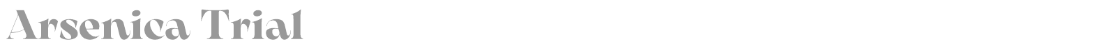 Arsenica font preview