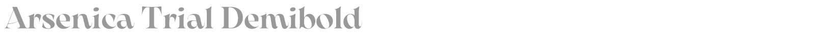Arsenica font preview