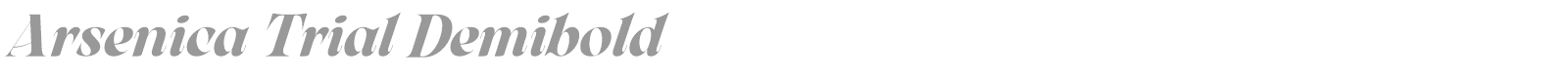 Arsenica font preview