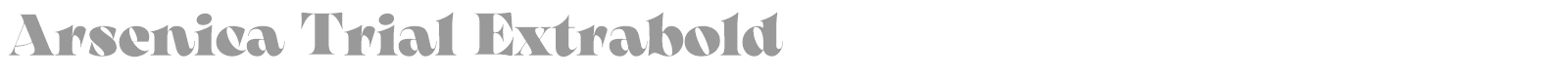 Arsenica font preview
