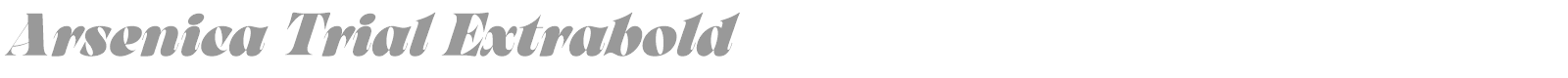 Arsenica font preview
