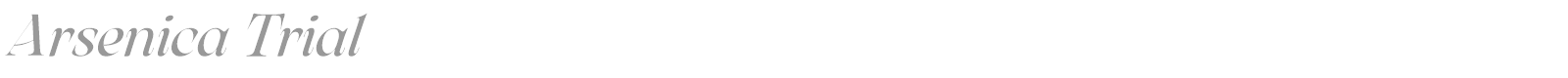 Arsenica font preview