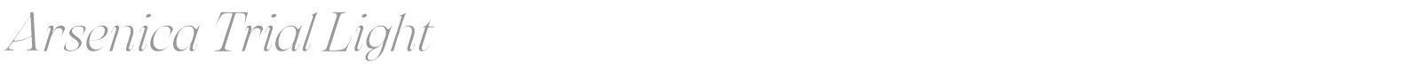 Arsenica font preview