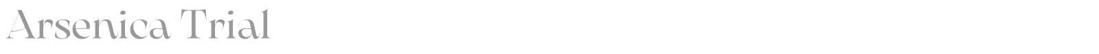 Arsenica font preview