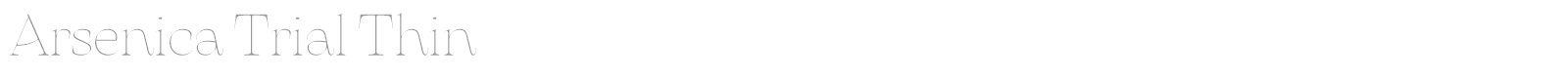Arsenica font preview