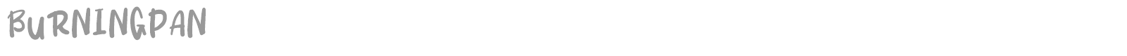 Burningpan font preview