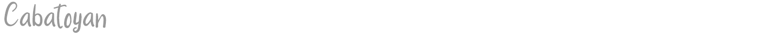 Cabatoyan font preview