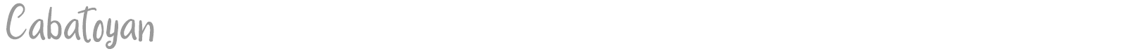 Cabatoyan font preview