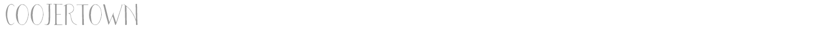 Coojertown font preview