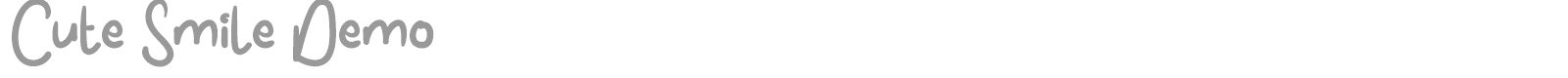 Cute Smile font preview