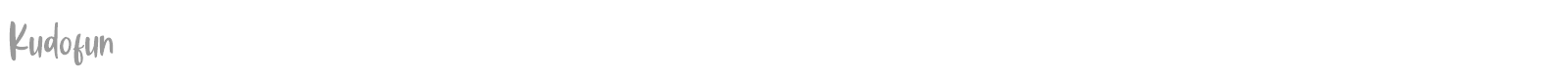 Kudofun font preview