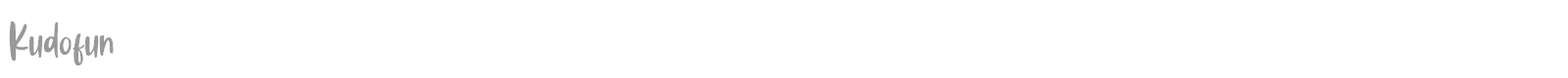 Kudofun font preview