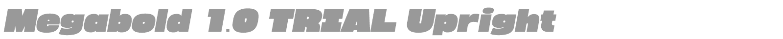 Megabold font preview