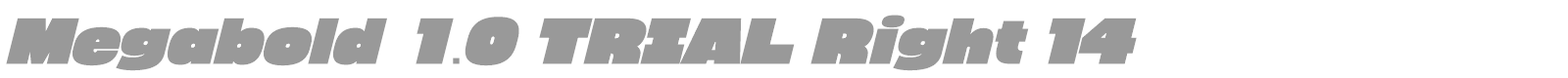 Megabold font preview
