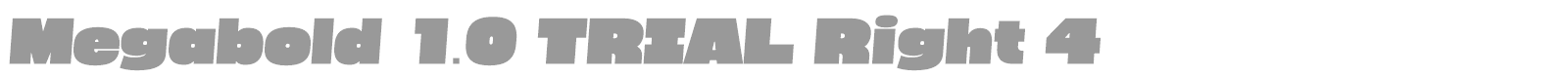 Megabold font preview