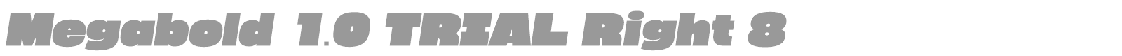 Megabold font preview