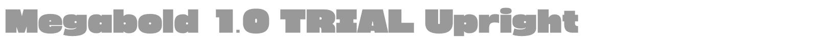 Megabold font preview
