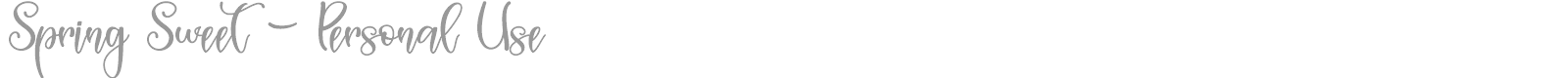 Spring Sweet font preview